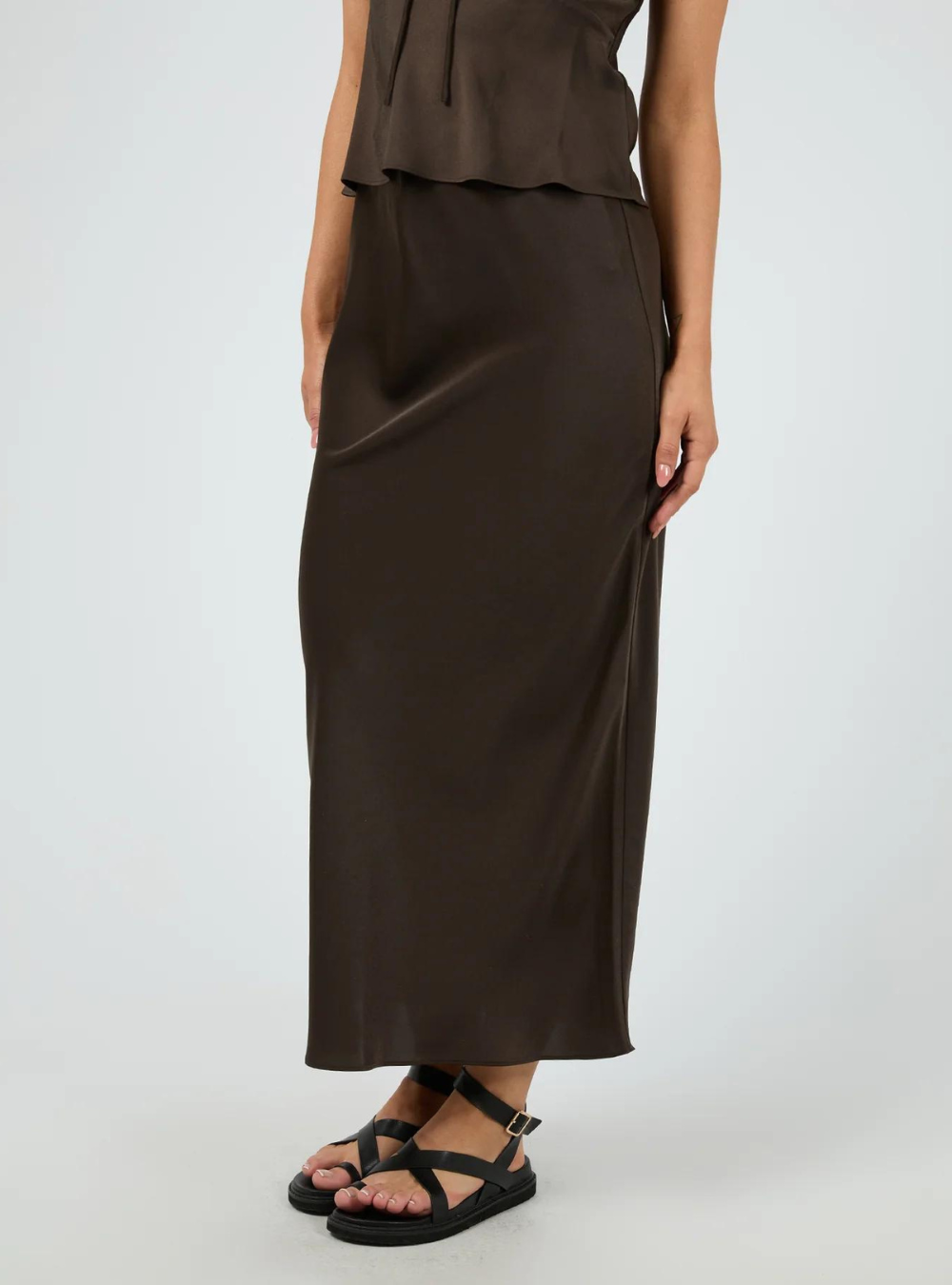 Aire Maxi Skirt - Brown