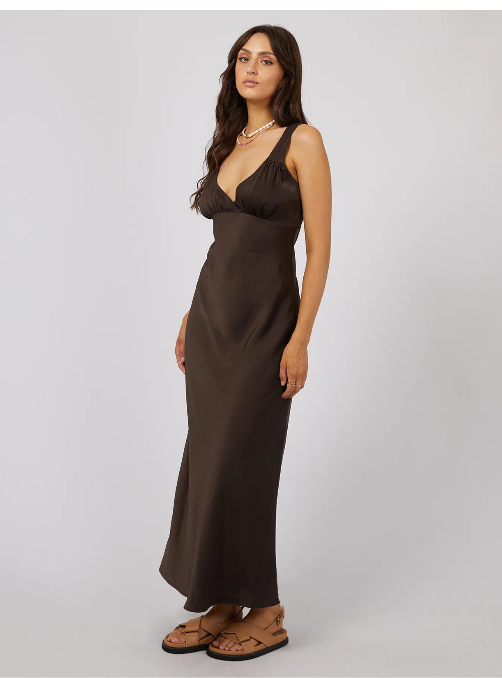 Aire Maxi Dress - Brown