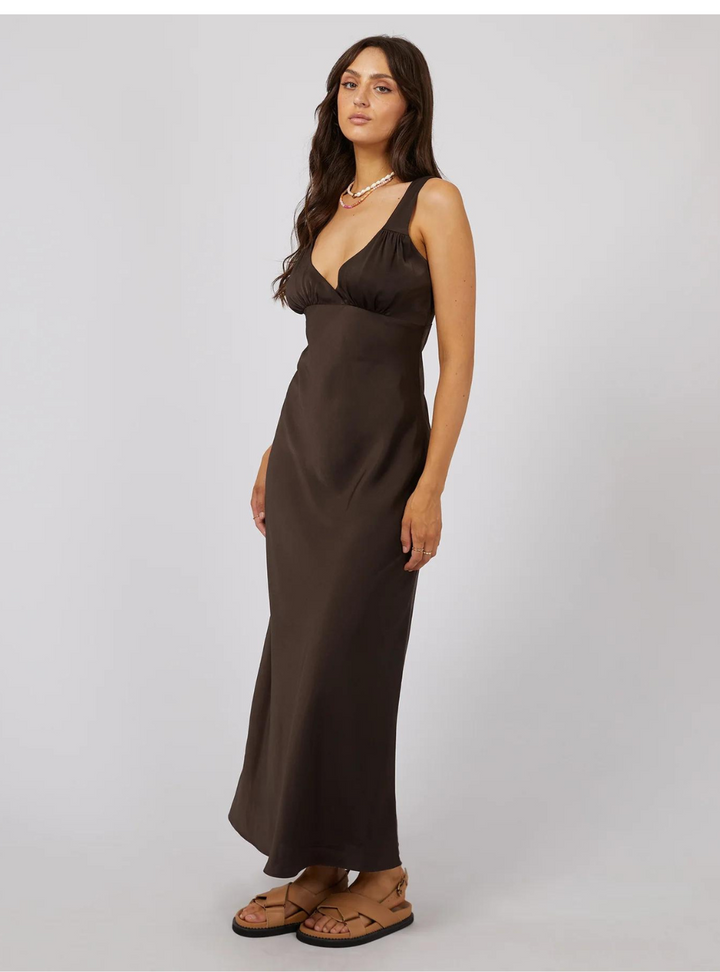 Aire Maxi Dress - Brown