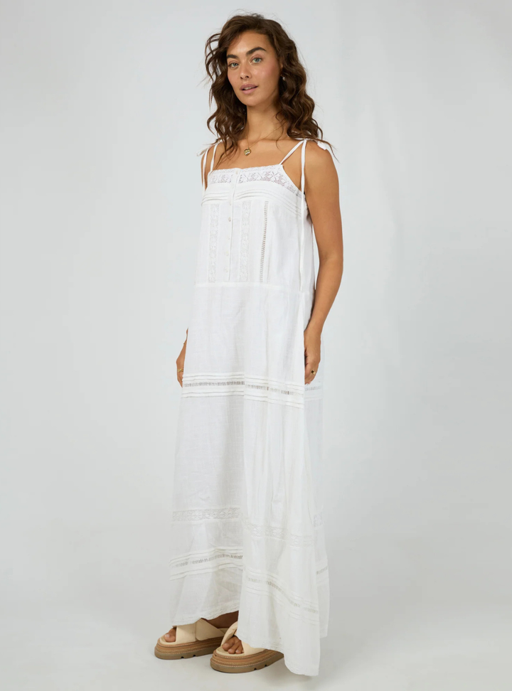 Dusty Maxi Dress - White
