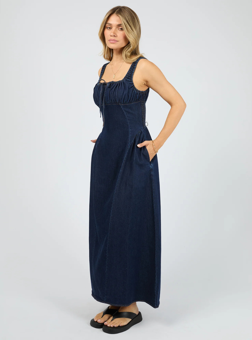 Poppy Denim Dress - Indigo