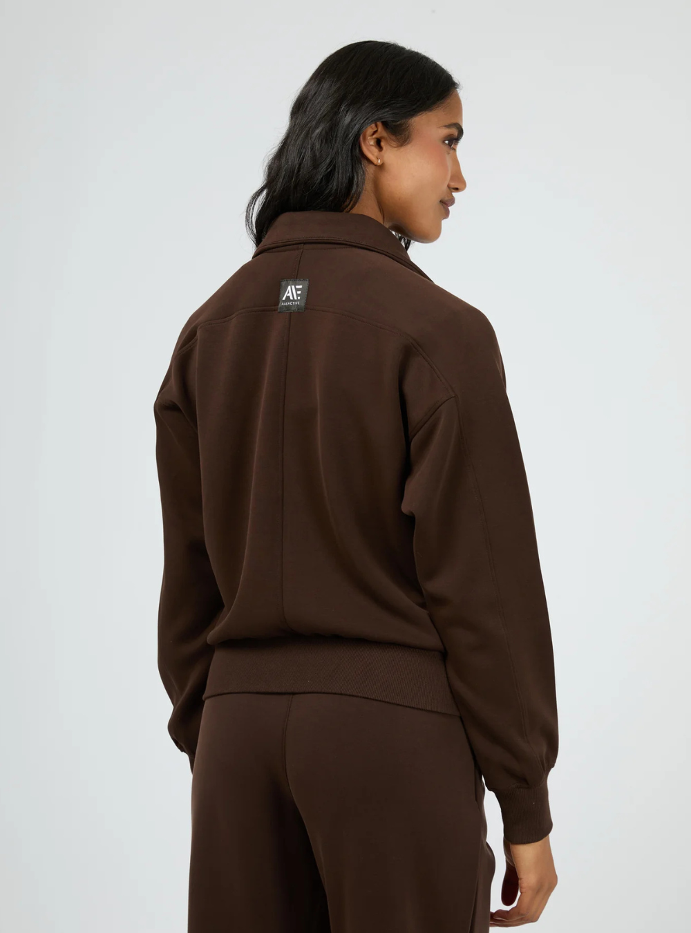 Luxe Active Zip Through - Brown