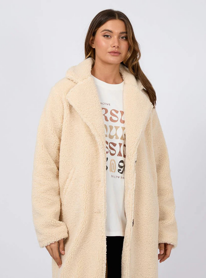 Matilda Teddy Coat - Natural