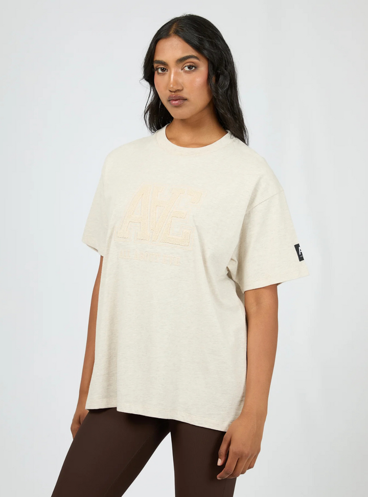 AAE Tonal Oversized Tee - Oat