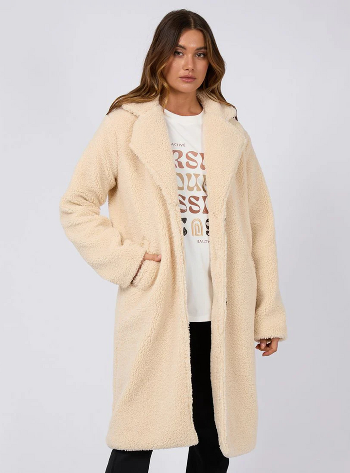 Matilda Teddy Coat - Natural