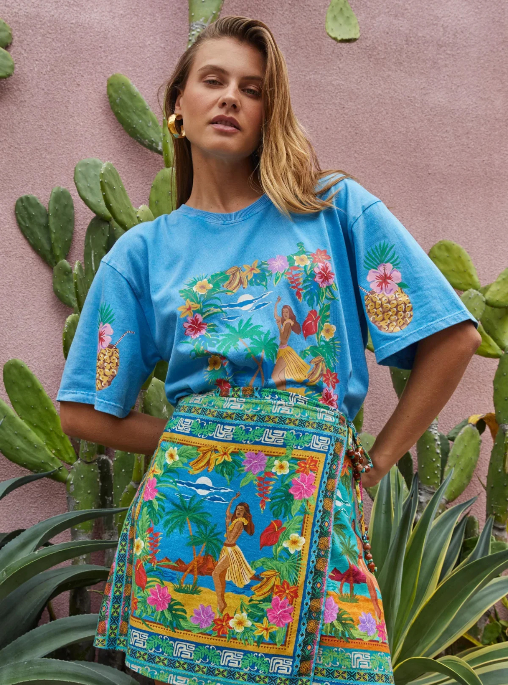 Aloha Girl Tee - Aloha Print