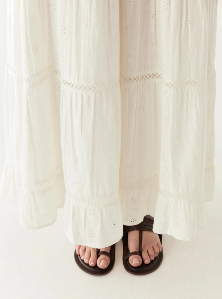 Amalia Dress - Mosaique Ivory