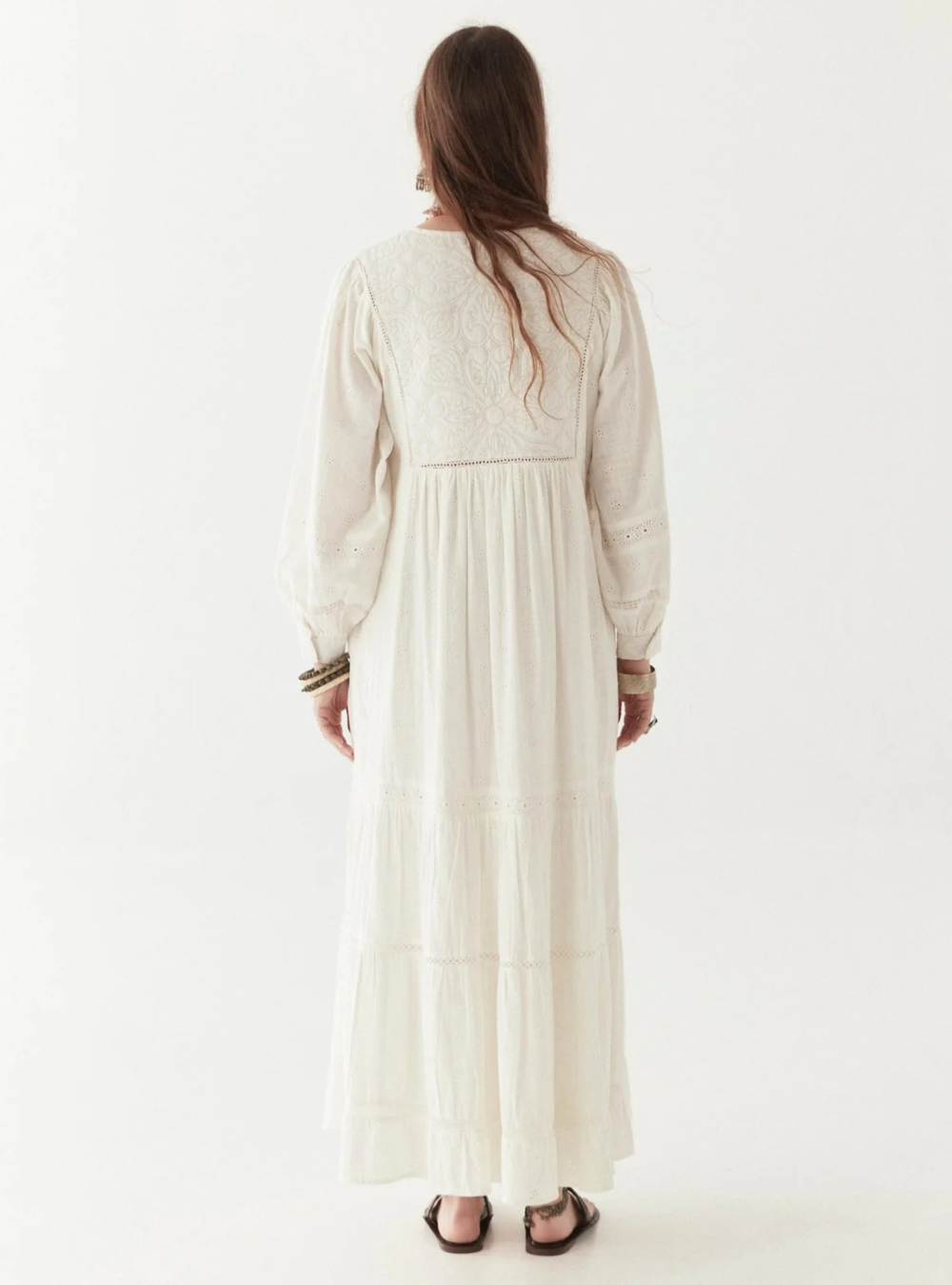 Amalia Dress - Mosaique Ivory