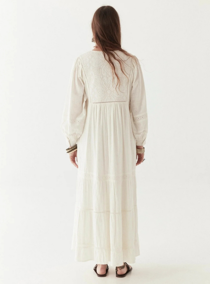 Amalia Dress - Mosaique Ivory