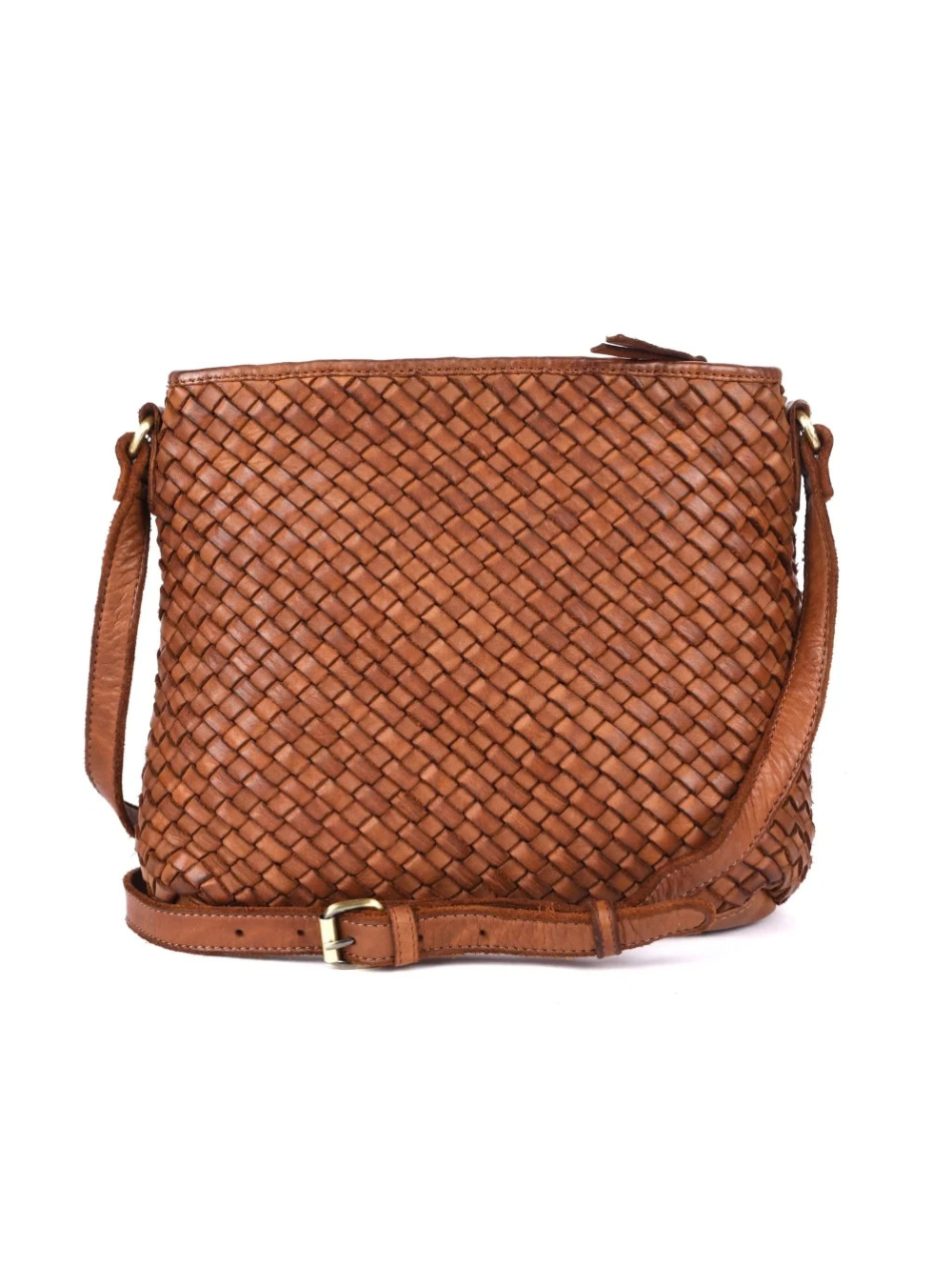 Angelica Woven Cross Body - Oak