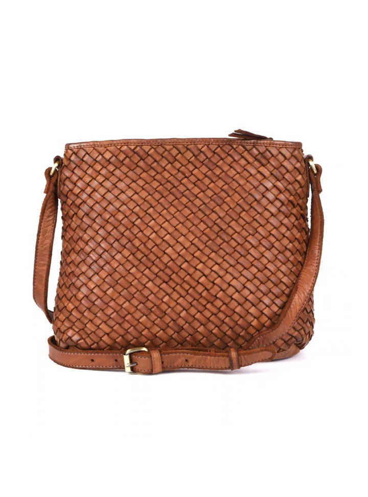 Angelica Woven Cross Body - Oak
