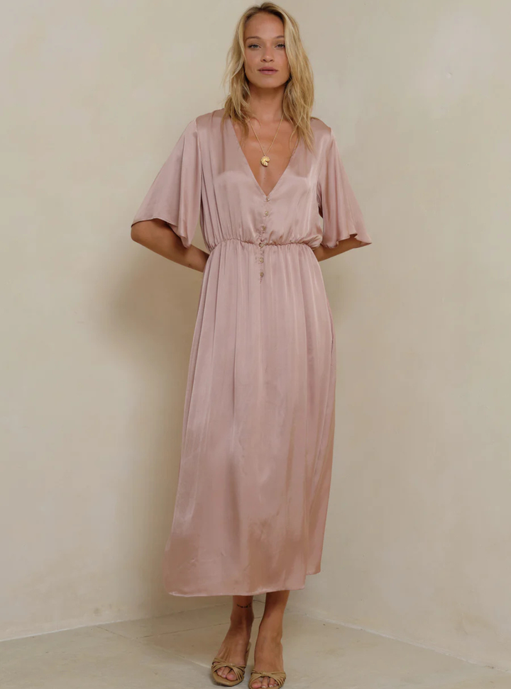 Lyra Dress - Antique Rose
