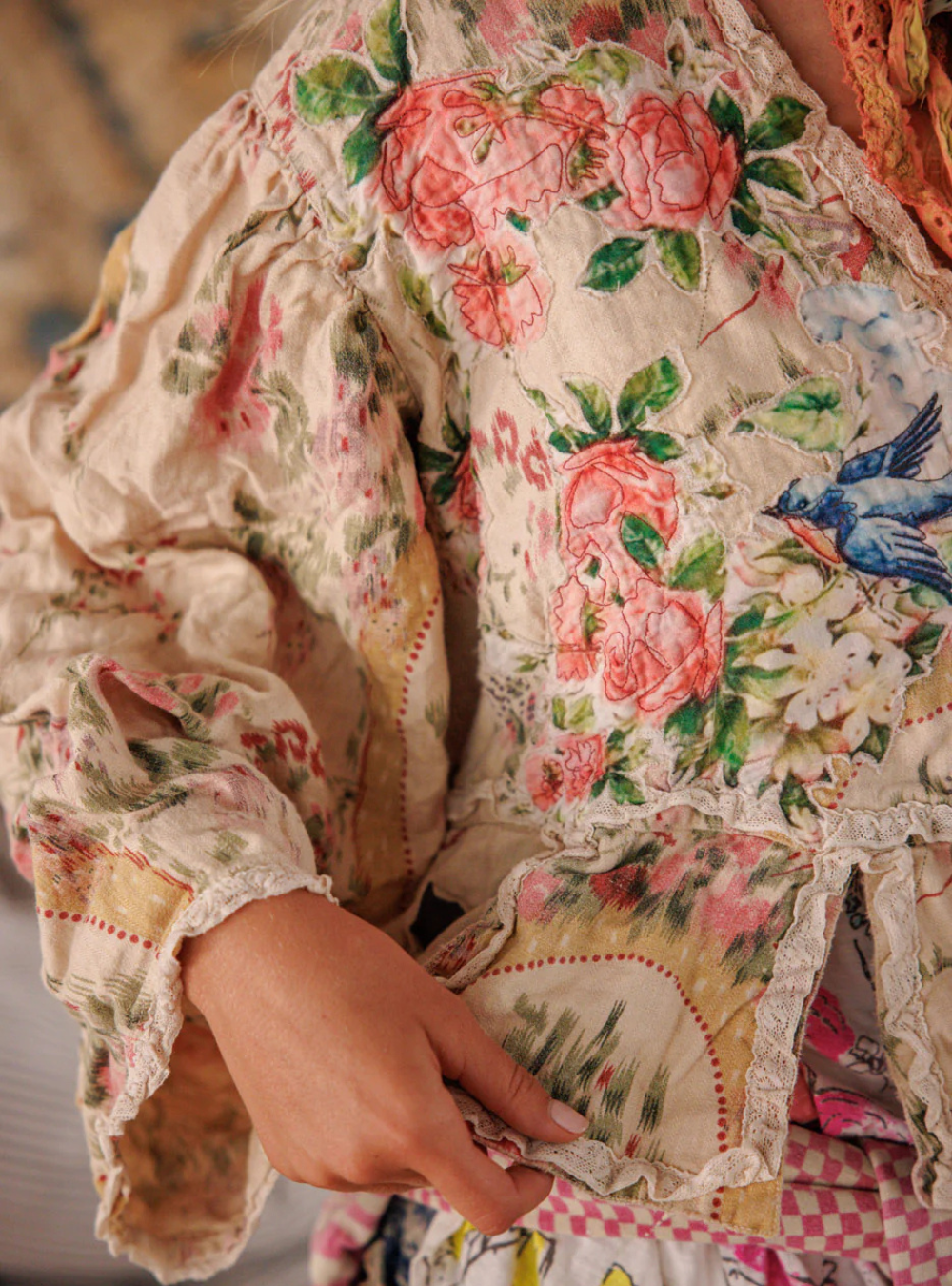 Magnolia Pearl Floral Appliqué Monique Jacket 662 - Perianth