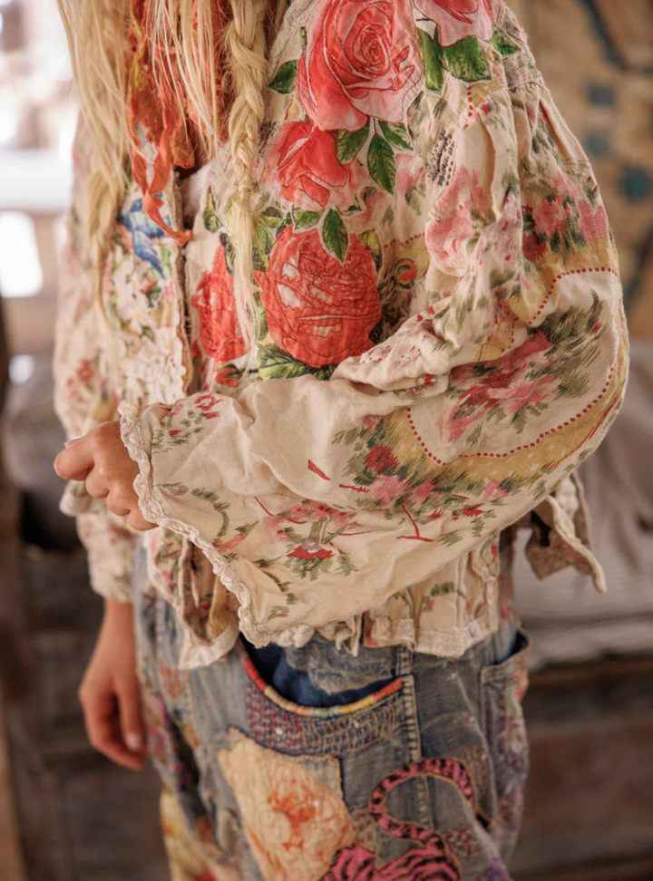 Magnolia Pearl Floral Appliqué Monique Jacket 662 - Perianth
