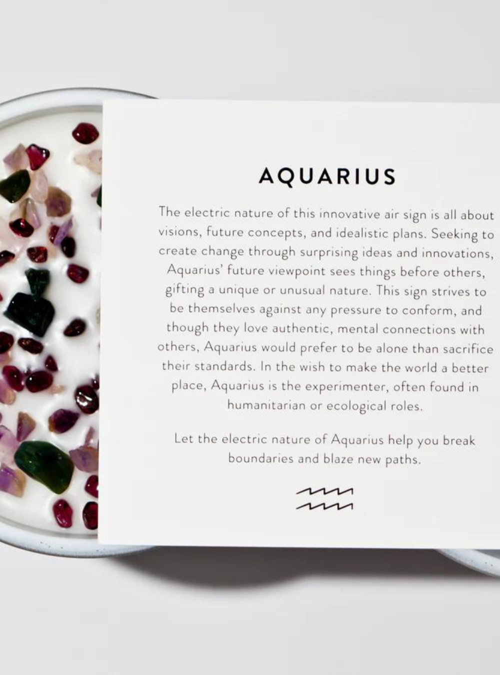 AQUARIUS Astrology Candle ~ 20.01 - 18.02