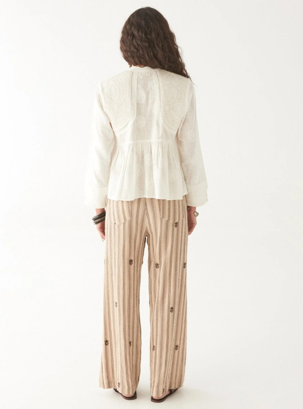 Ariana Blouse - Mosaique Ivory