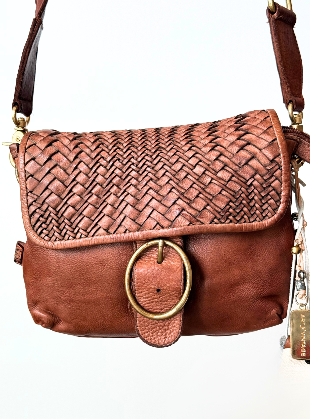 Tosca Foldover Bag - Oak