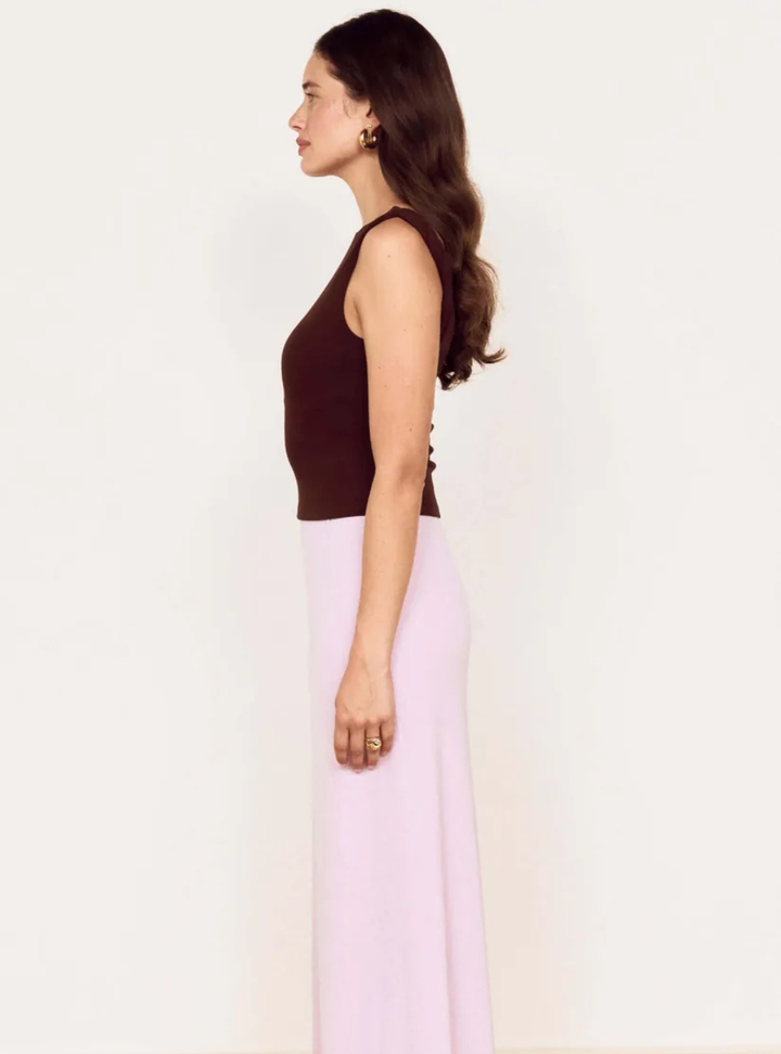 Aster Mesh Top - Chocolate