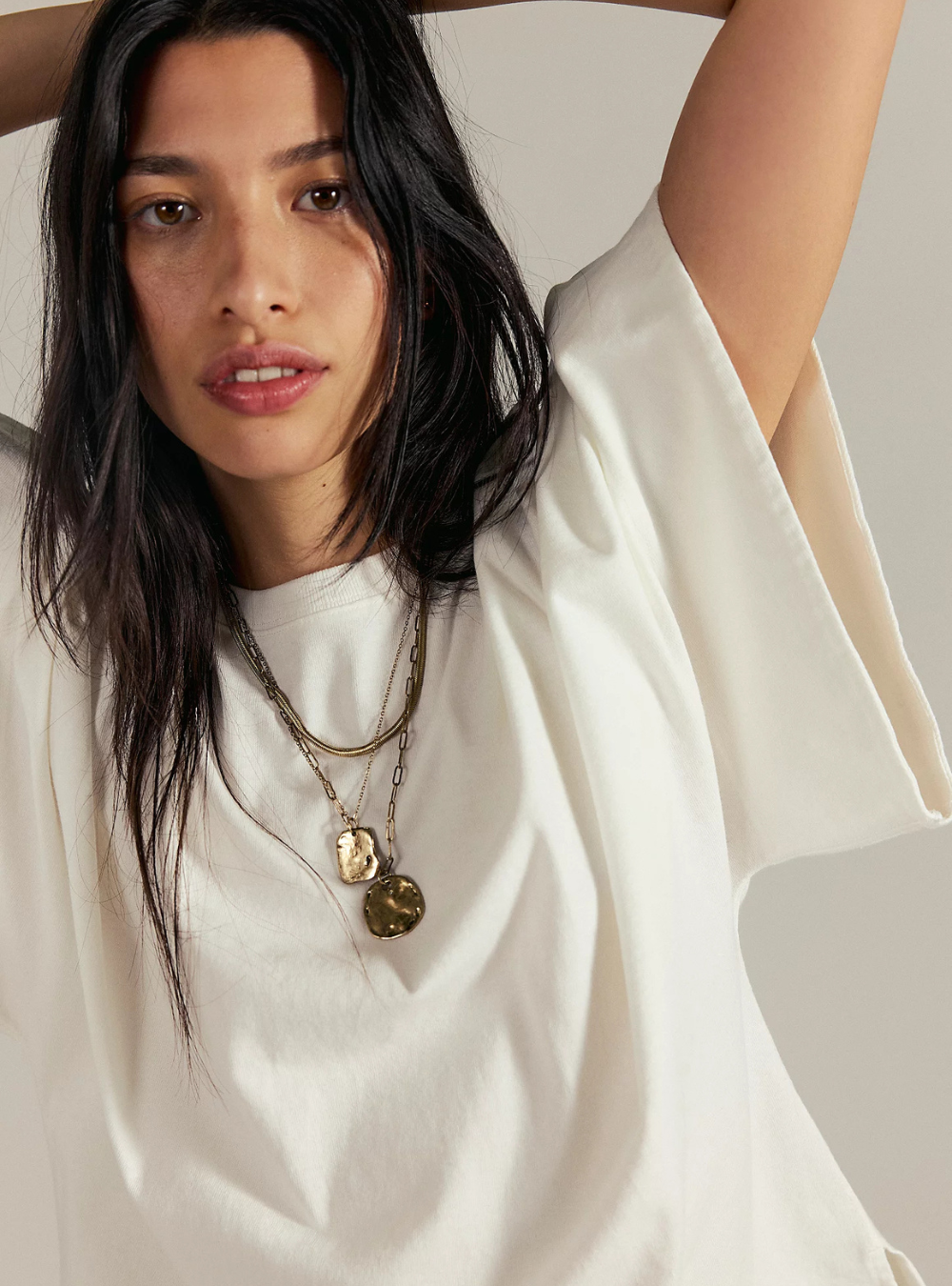 Atlas Dolman Tee - Clean Ivory