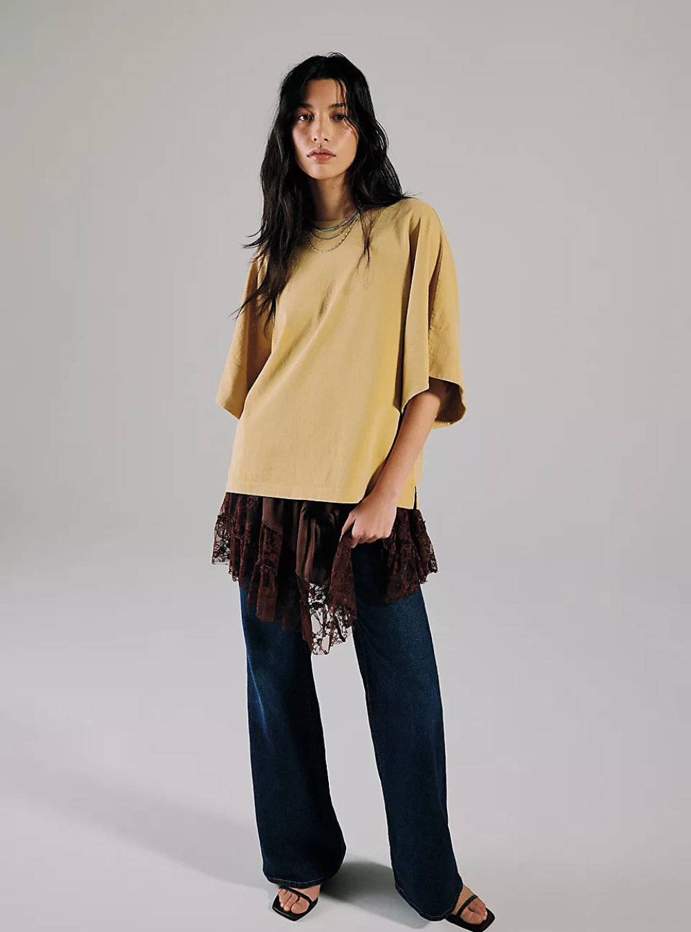 Atlas Dolman Tee - Fallen Leaf