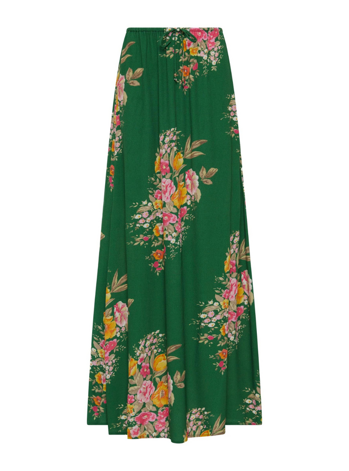 Flavia Maxi Skirt - Emerald Green