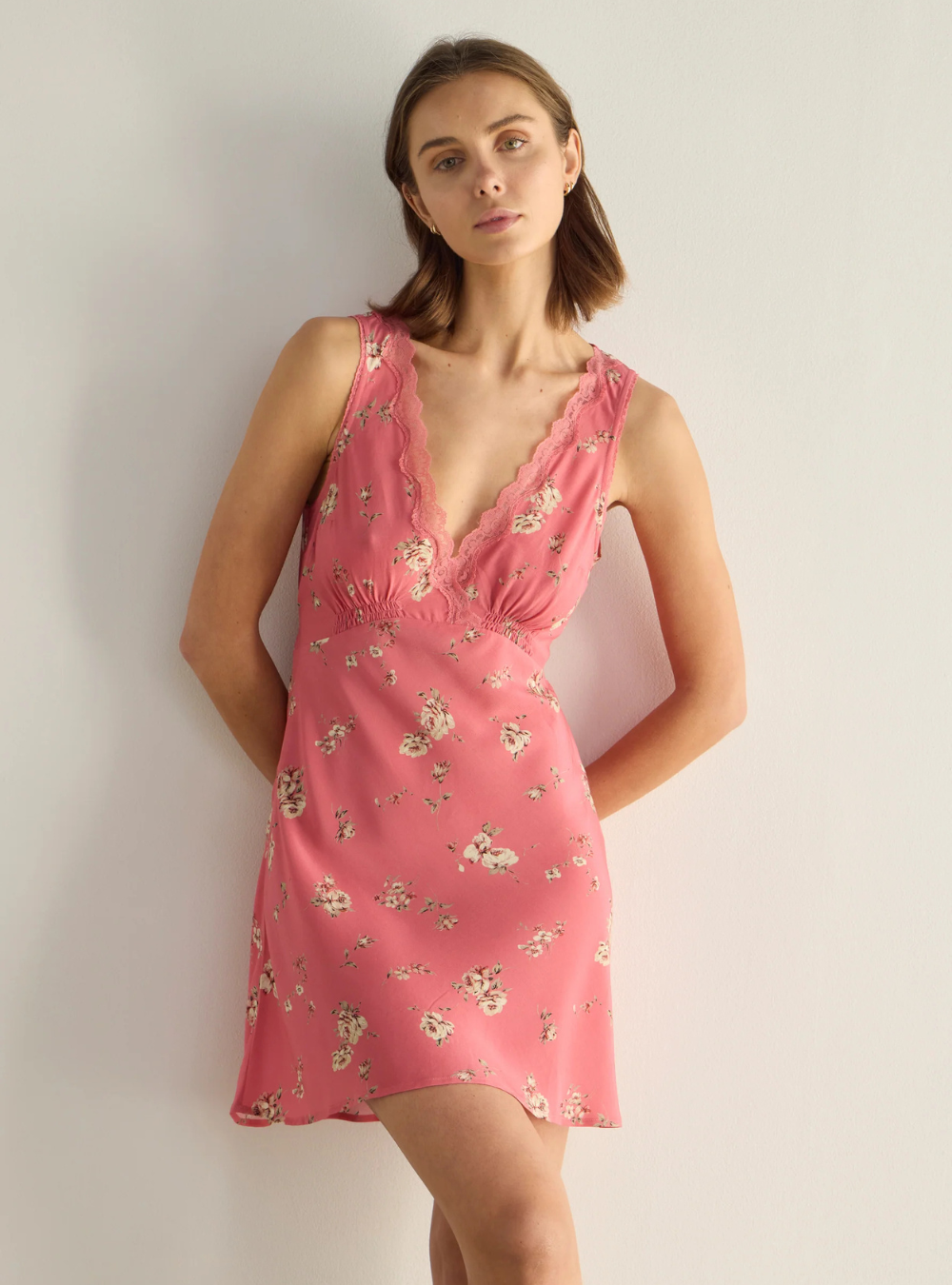 auguste pink dress Auguste Tiered Frill Midi Dress Blush