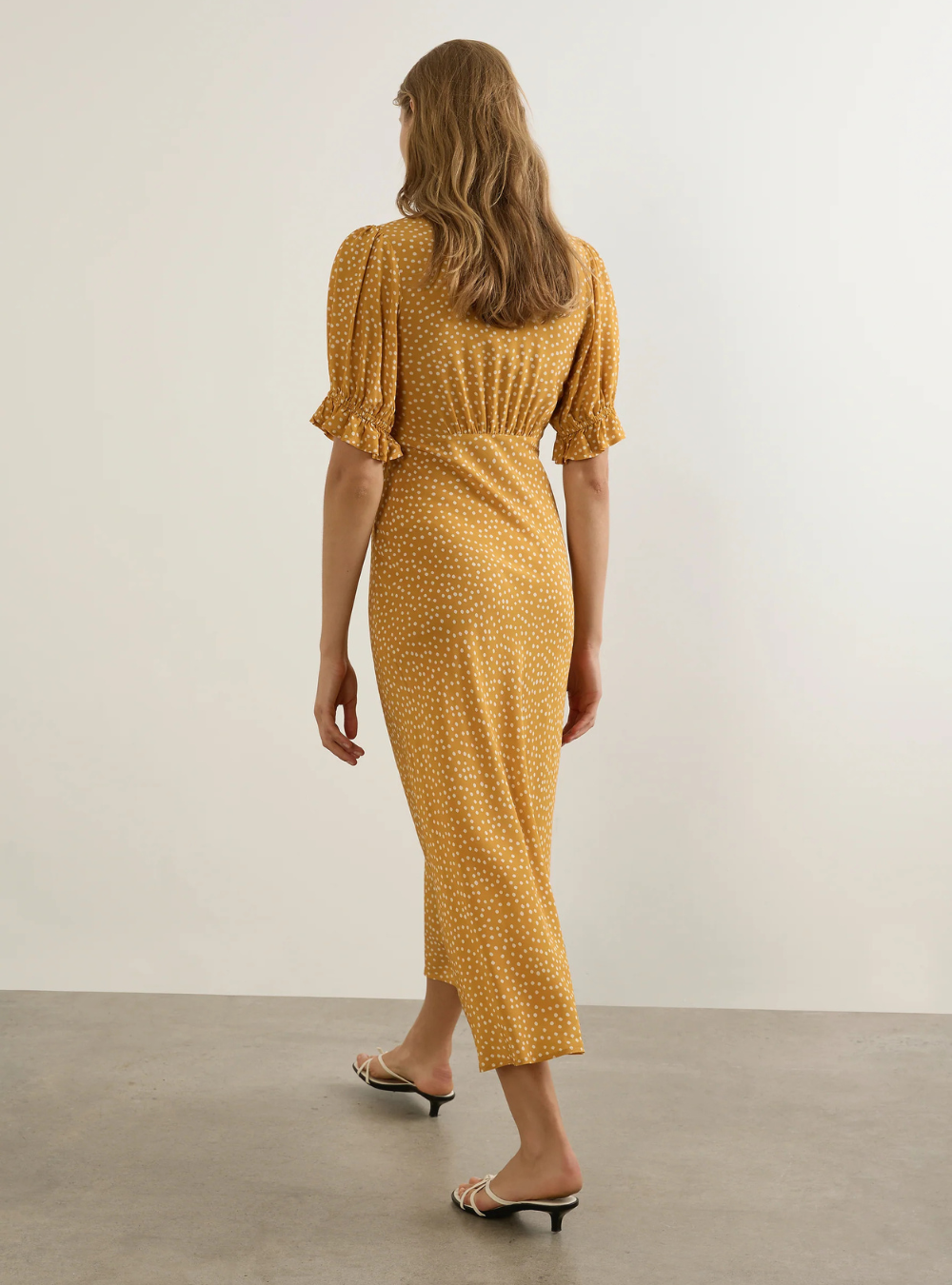 Myles Midi Dress - Mango Polka Dot
