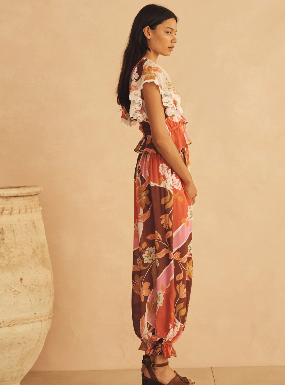 Lucca Silk Blousson Pant