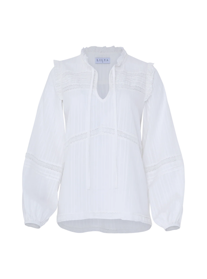 Azalea Lace Top - White