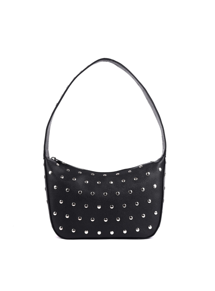 Azalea Studded Shoulder Bag - Black
