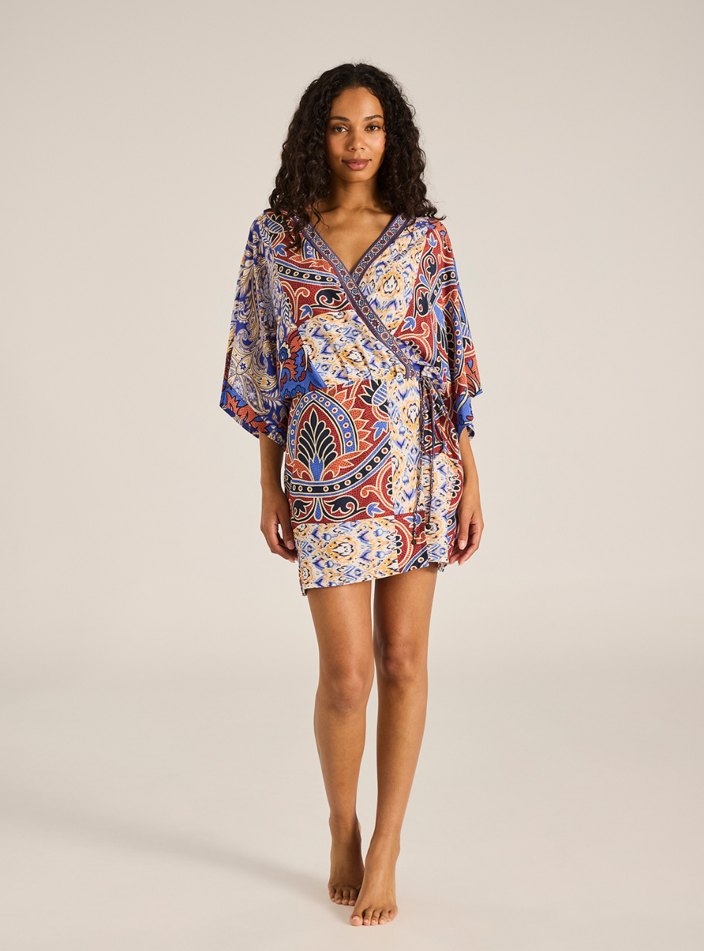 Tali Mini Wrap Dress - Azura