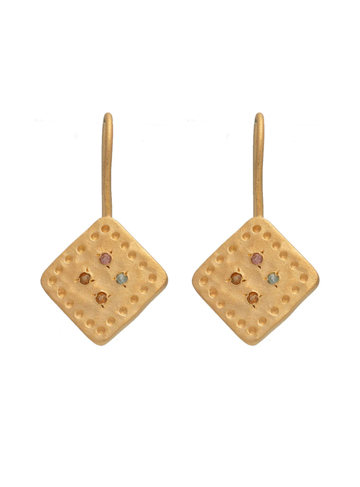 Bacha Earrings - Multi Tourmaline