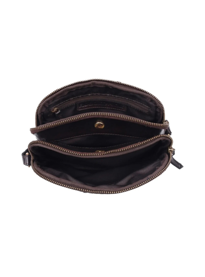 Nancy Woven Cross Body - Brown