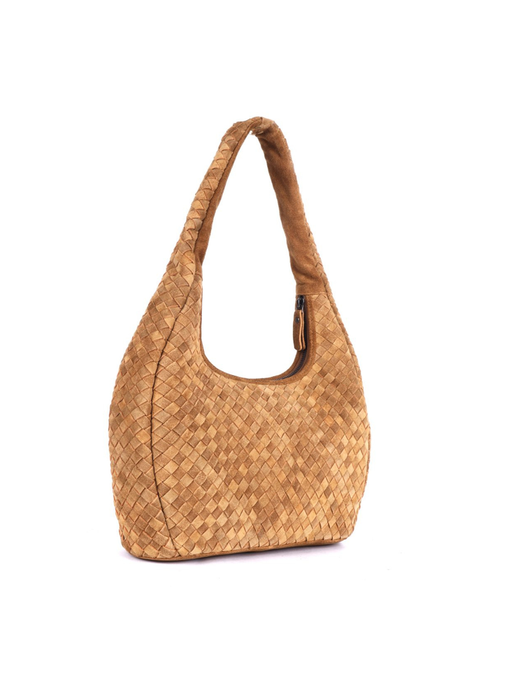 Tigerlily Suede Bag - Caramel