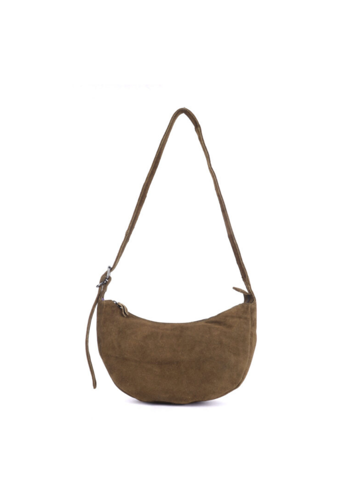 Tulip Suede Bag - Khaki