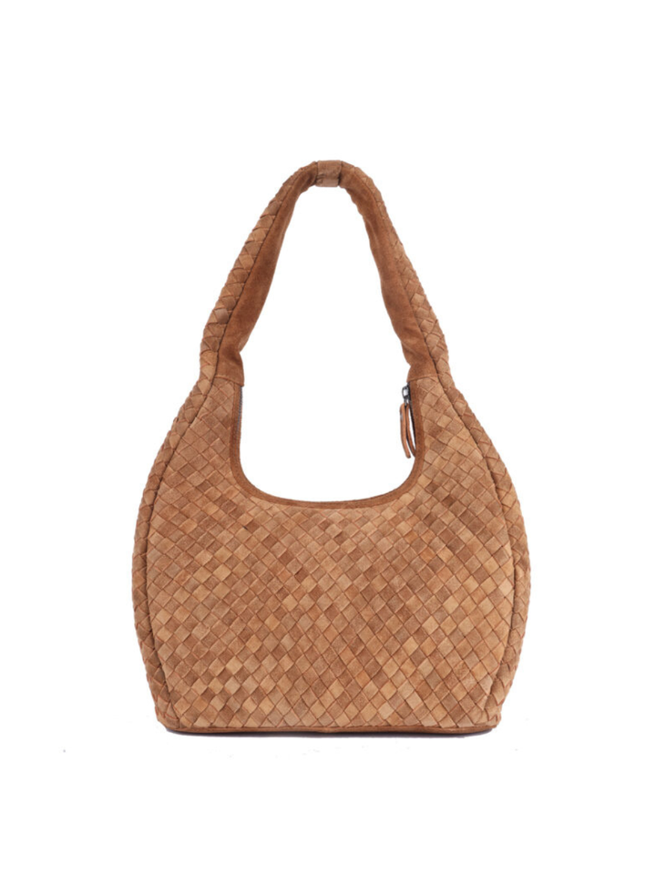 Tigerlily Suede Bag - Caramel