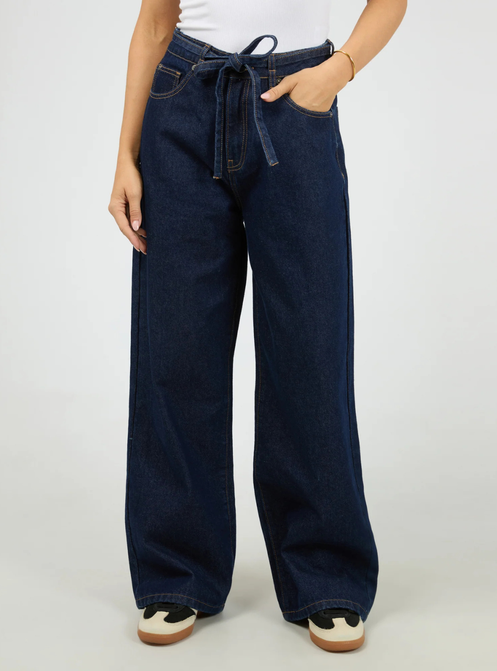 Gia High Rise Baggy - Indigo Blue