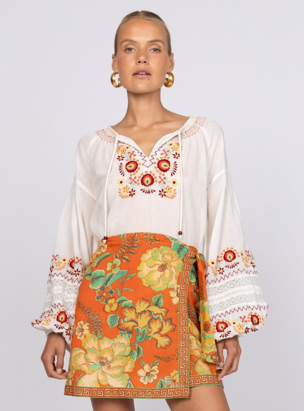 Barefoot Mini Skirt - Tango