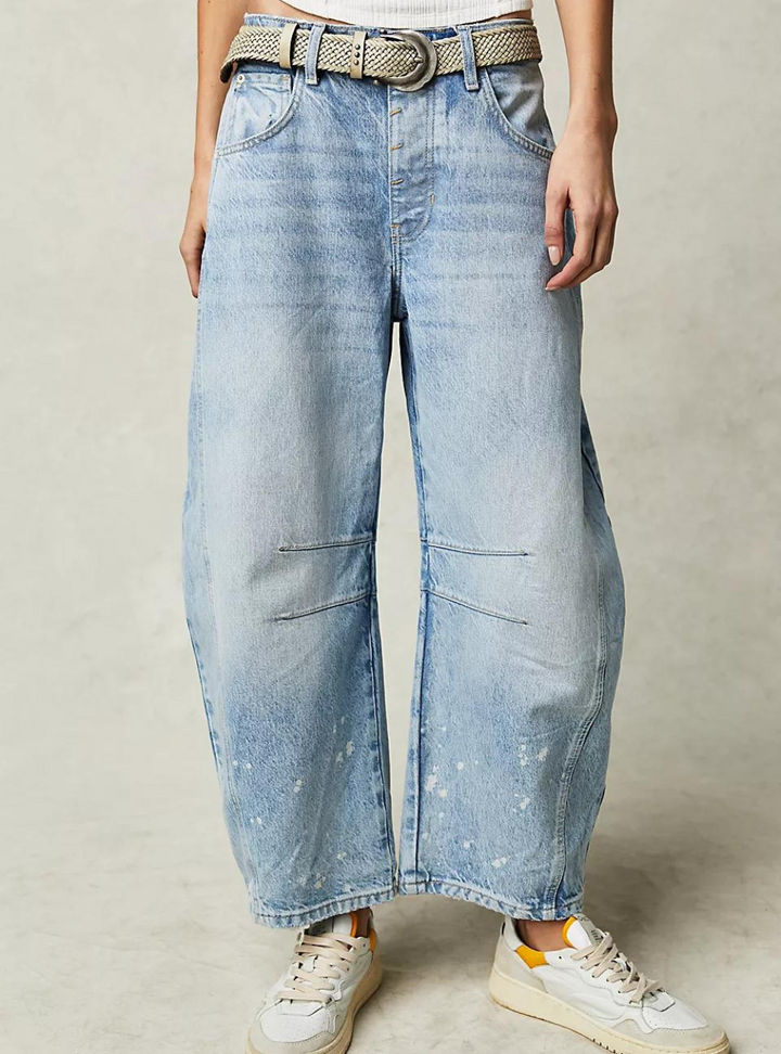 Lucky You Mid Rise Barrel Jeans