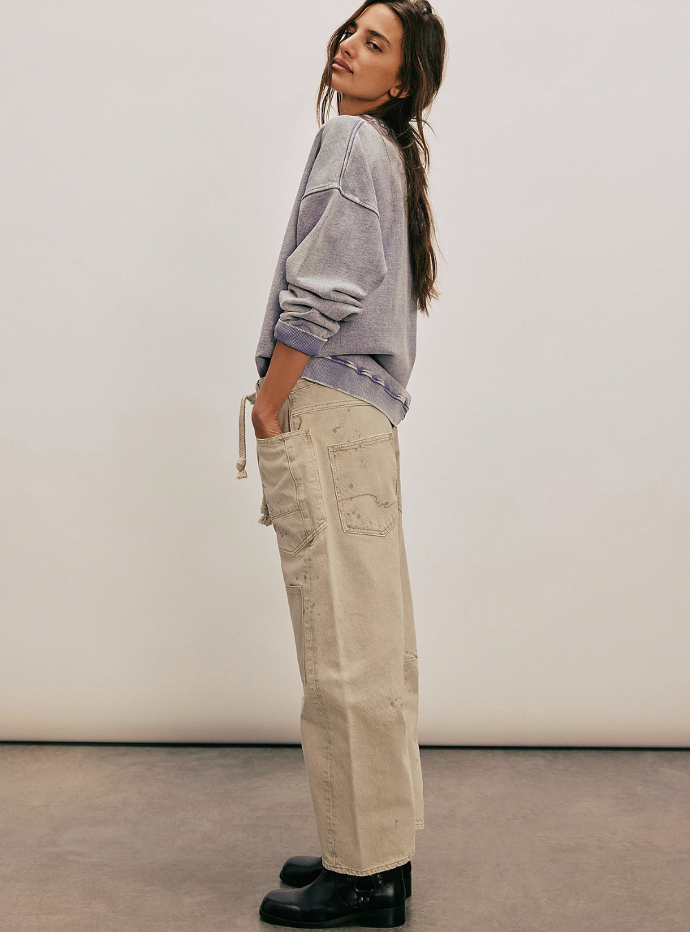 Moxie Pull-On Barrel Jeans - Jetty