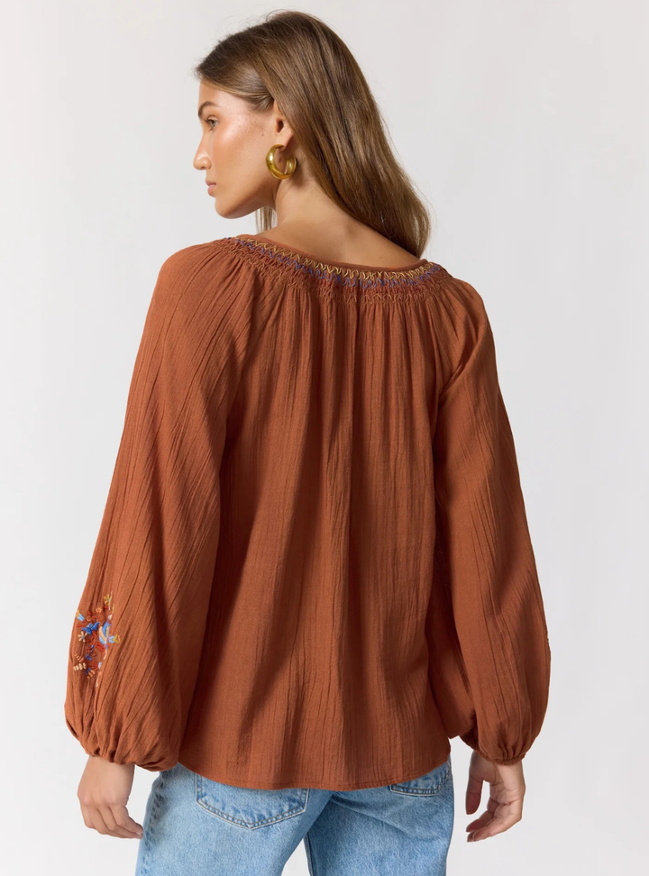 Lane Blouse - Espresso