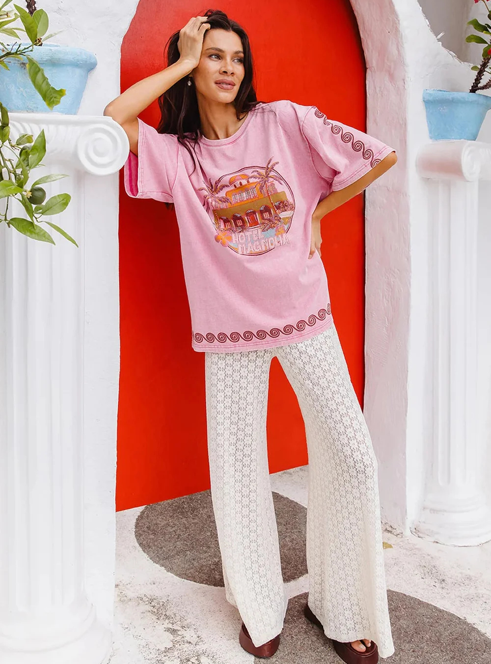 Hotel Magnolia Tee - Pink