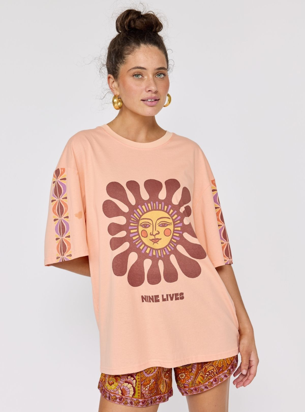 Rainbow Chaser Tee - Peachy