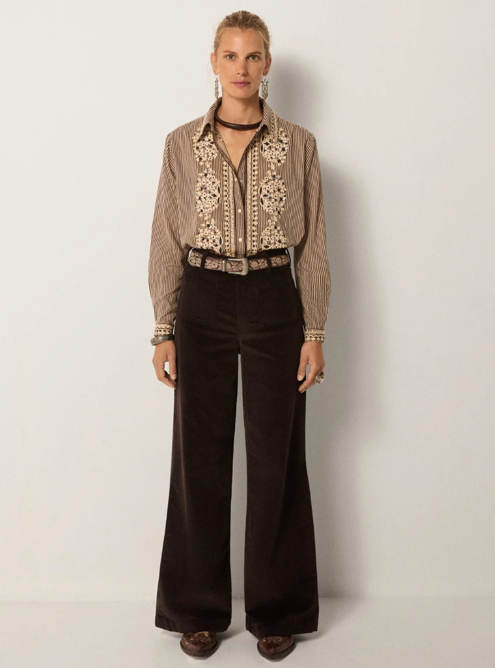 Bebo Blouse - Cohiba Tobbaco
