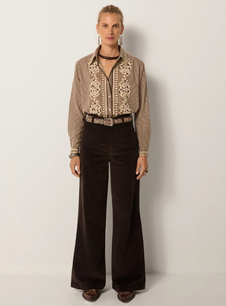 Bebo Blouse - Cohiba Tobbaco