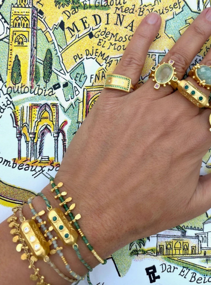 Beldi Bracelet - Green Aventurine