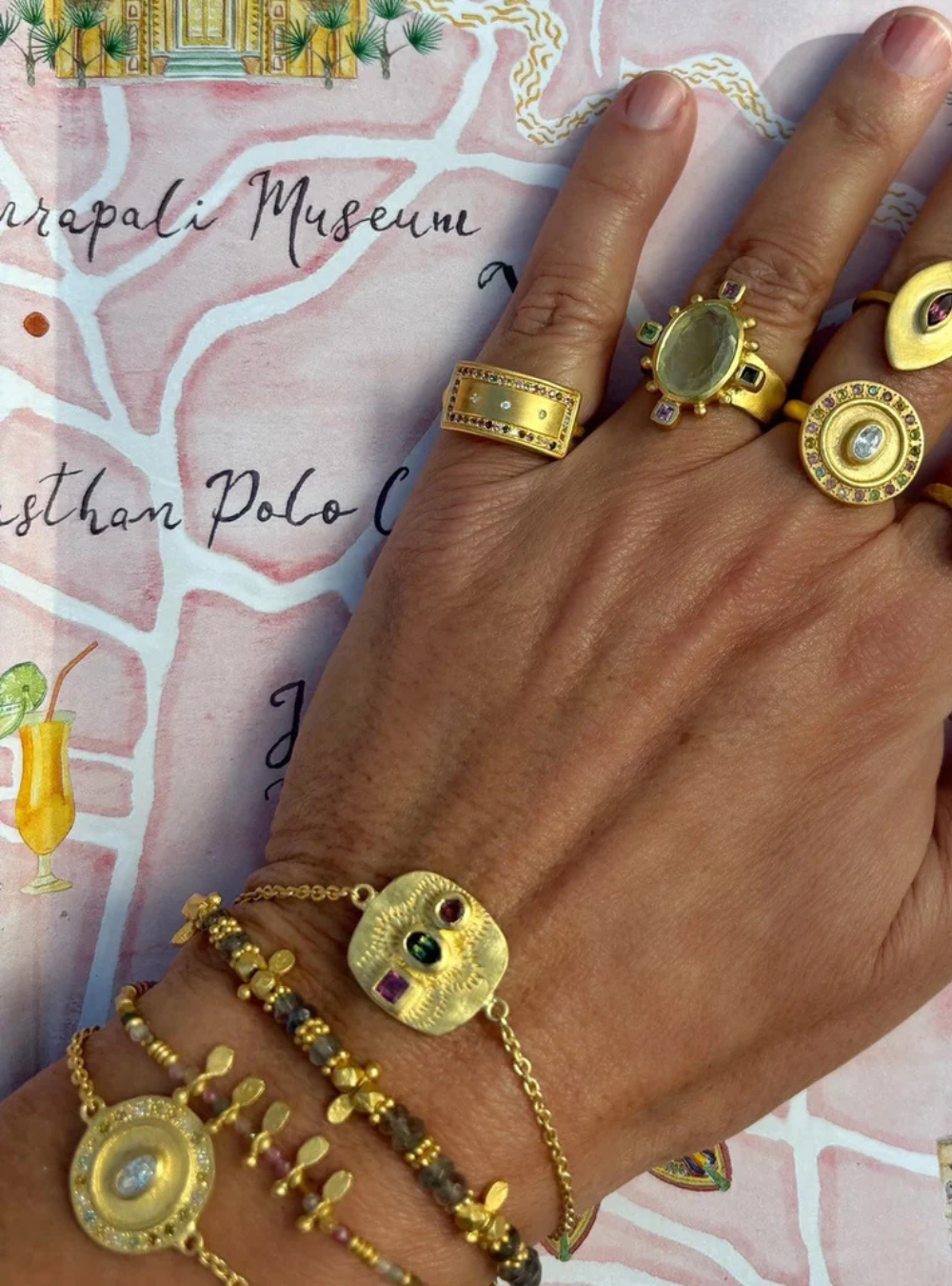 Beldi Bracelet - Multi Tourmaline