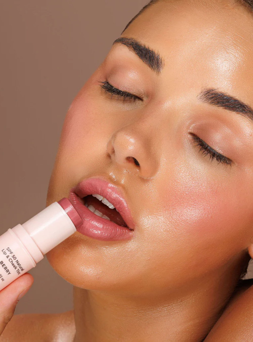 SPF 50 Natural Lip & Cheek Tint - Berry