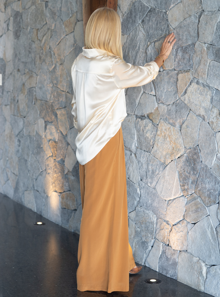 Bijou Pant - Caramel Crepe