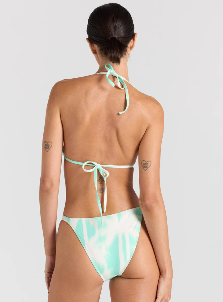 Palms String Tie Bikini Top - Mint